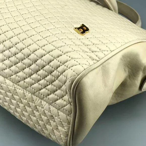 Bally Beige Quilted Handbag - Picture 7 of 12